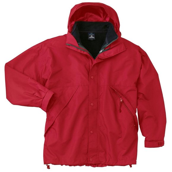Port Authority 3in1 Jacket. J777 - Red/Black - Picture 5 of 5